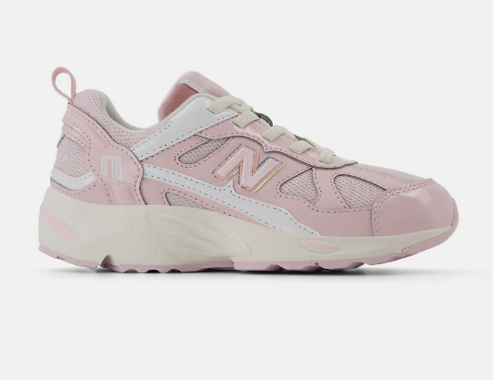 New Balance NB 878 系列 粉色 中大童慢跑鞋 | 女童舒適運動鞋 學步日常穿搭 |