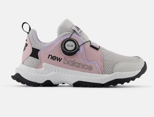 New Balance DynaSoft Trail Magic BOA® 中大童 越野慢跑鞋 灰粉白配色 | 女童戶外運動鞋 | JUN25