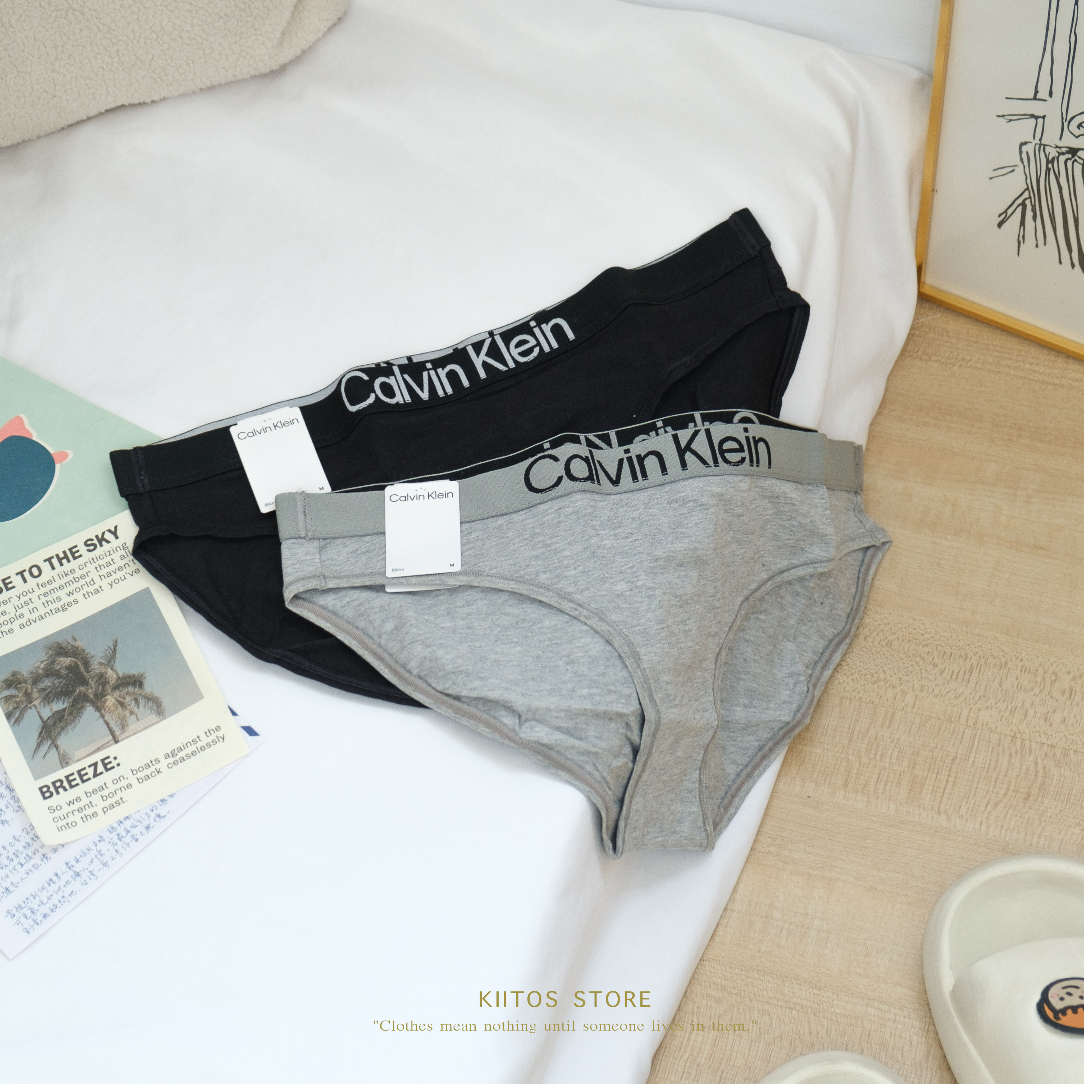 現貨  Calvin Klein CK 黑色 灰色 內褲 女款