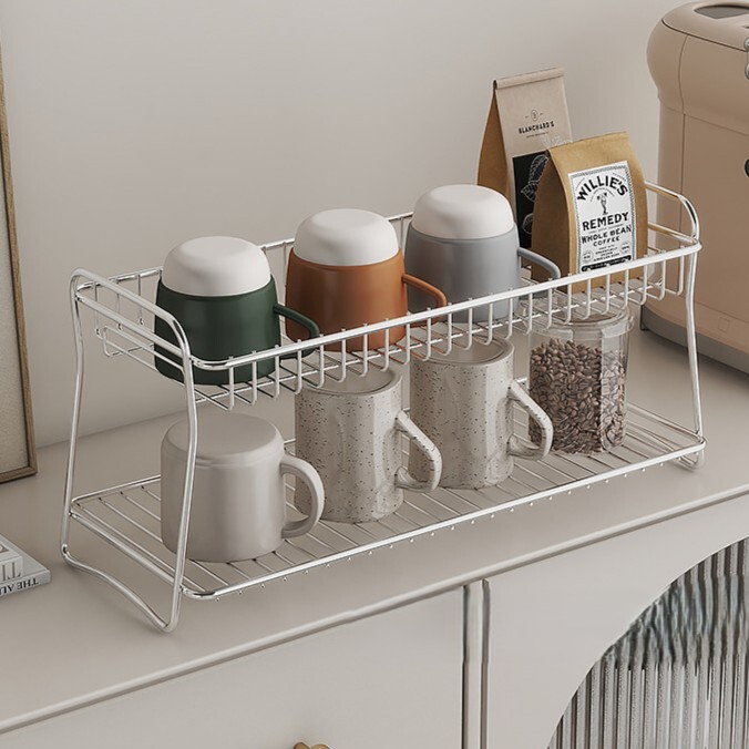 《6056》輕奢雙層桌面收納架