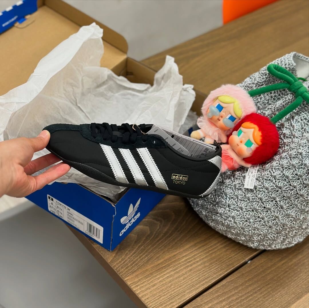 Adidas Originals Tokyo 日本限定 東京 黑銀 銀色 薄底 復古鞋 JQ0962