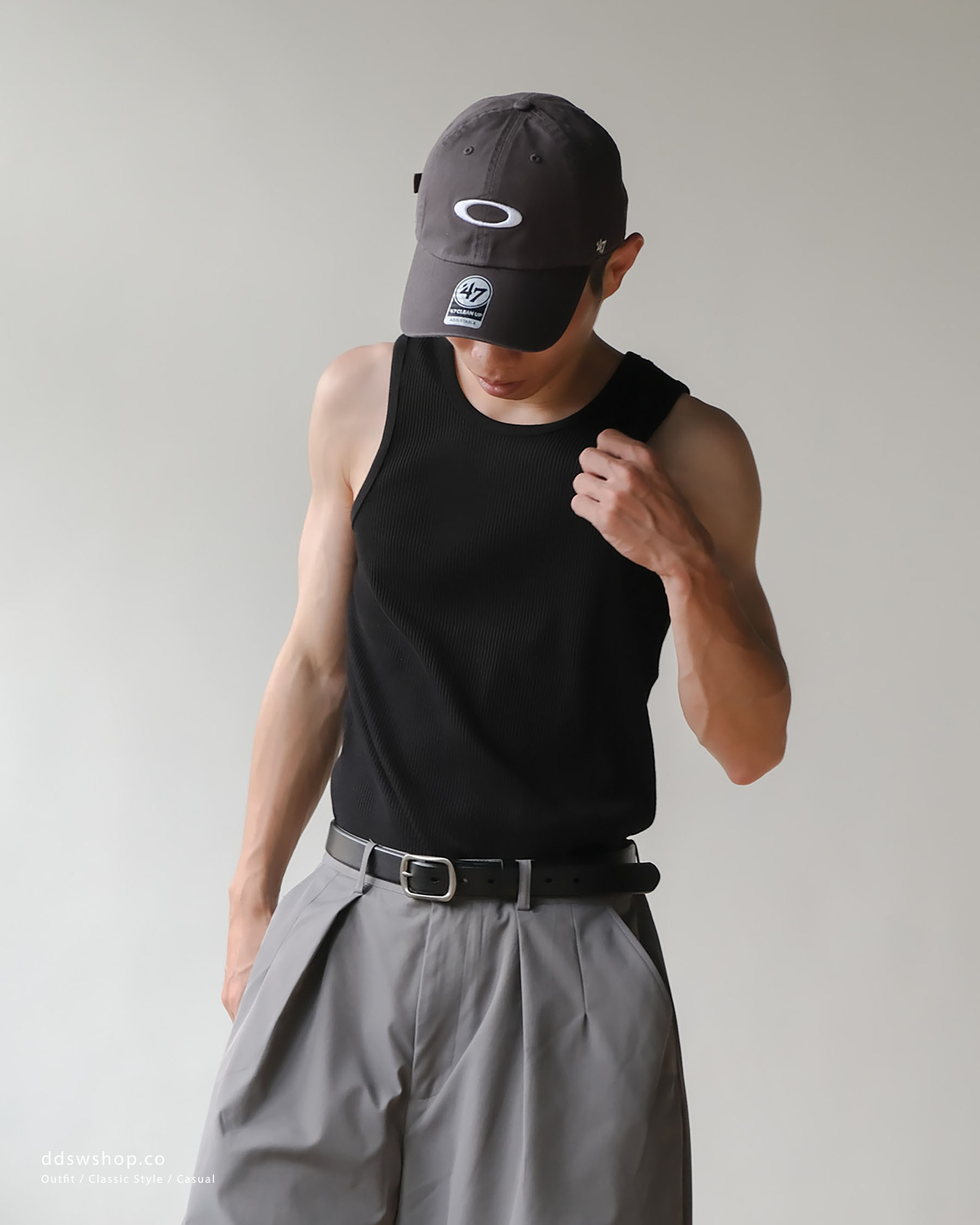 D.CLOSET 螺紋 背心