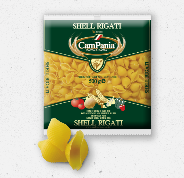 九龍麵粉廠｜CamPania 貝殼粉（稜紋貝殼麵）