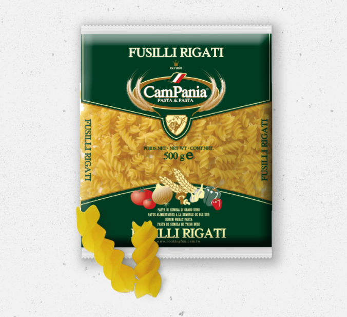 九龍麵粉廠｜CamPania 螺絲粉（螺絲麵）Fusilli Rigati