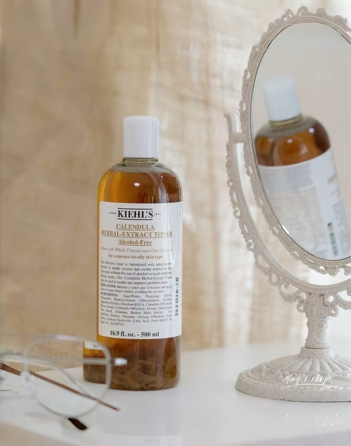 KIEHL'S契爾氏 金盞花化妝水500ml+冰河醣蛋白保濕霜125ml 限定組合