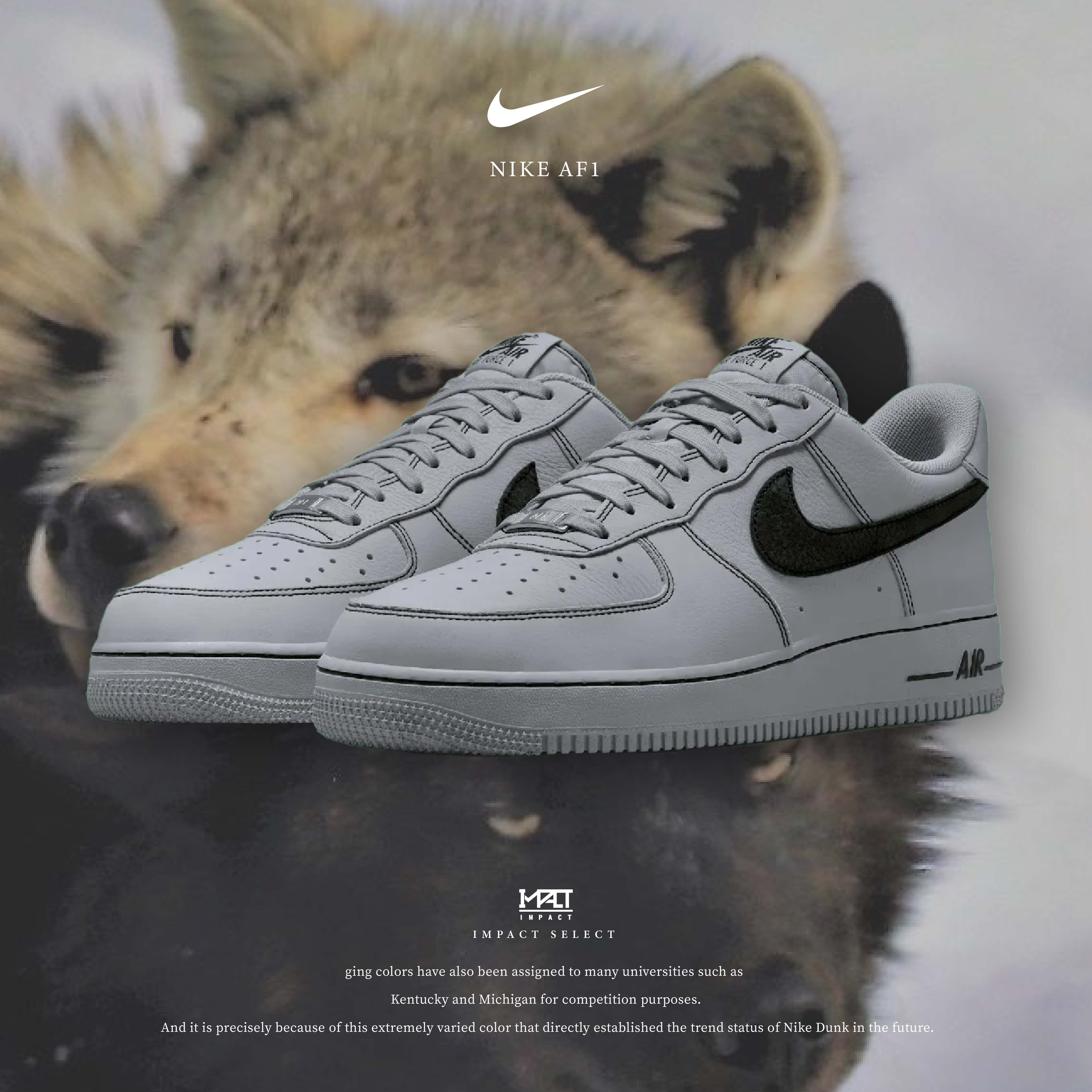 Nike Air Force 1 Low "Wolf Grey" 小狼灰 灰色 男款 HQ2037-004