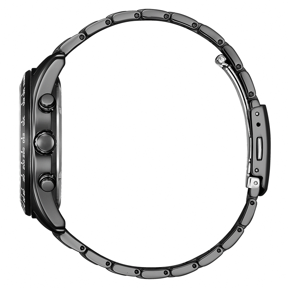 萬年鐘錶 - Citizen 星辰錶  PROMASTER  賽車風格三眼計時光動能男錶  CA4677-50H 錶徑43MM