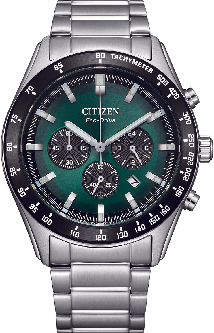 萬年鐘錶 - Citizen 星辰錶  PROMASTER  賽車風格三眼計時光動能男錶  CA4674-58X 錶徑43MM