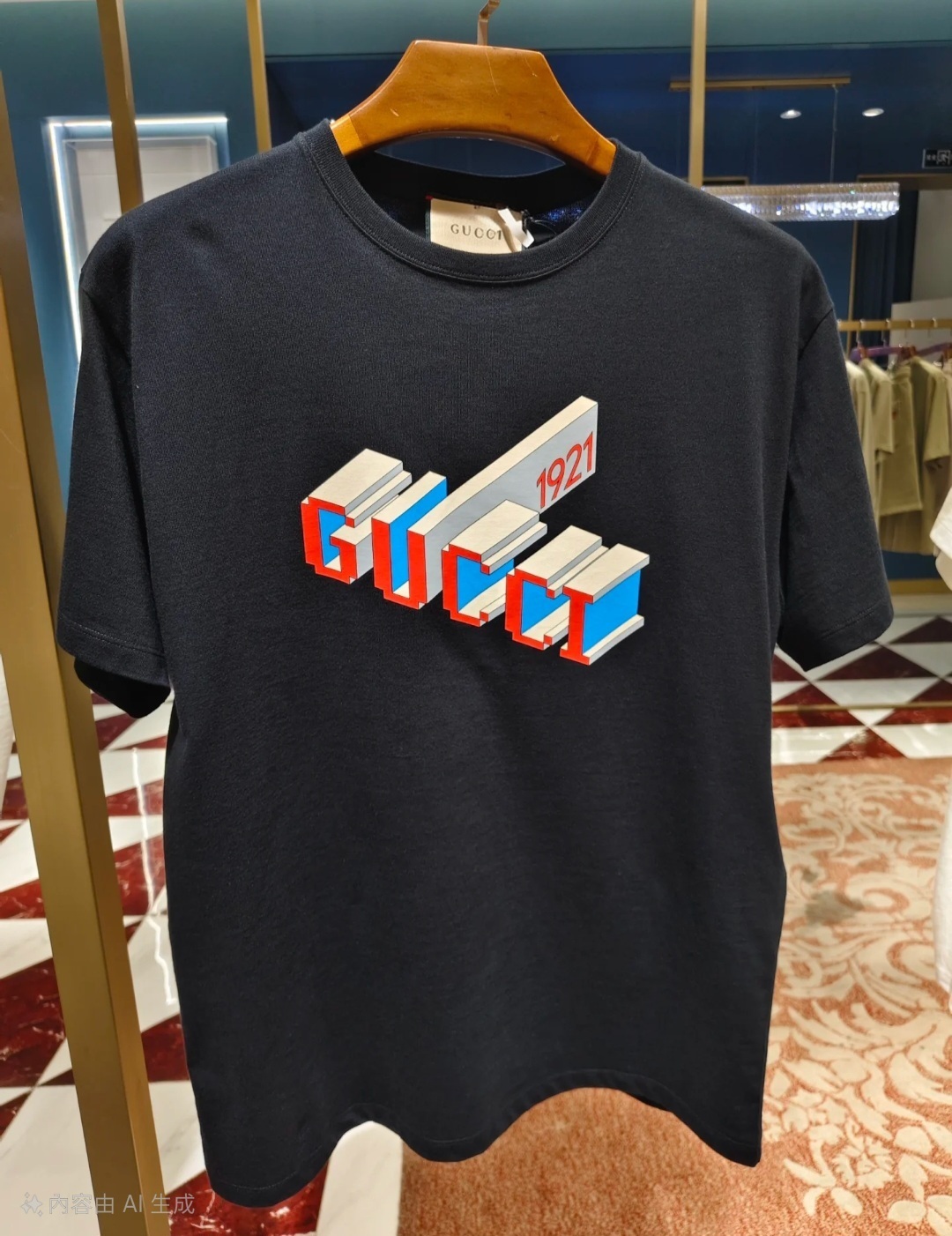 GG 黑色 1921 Logo Tee