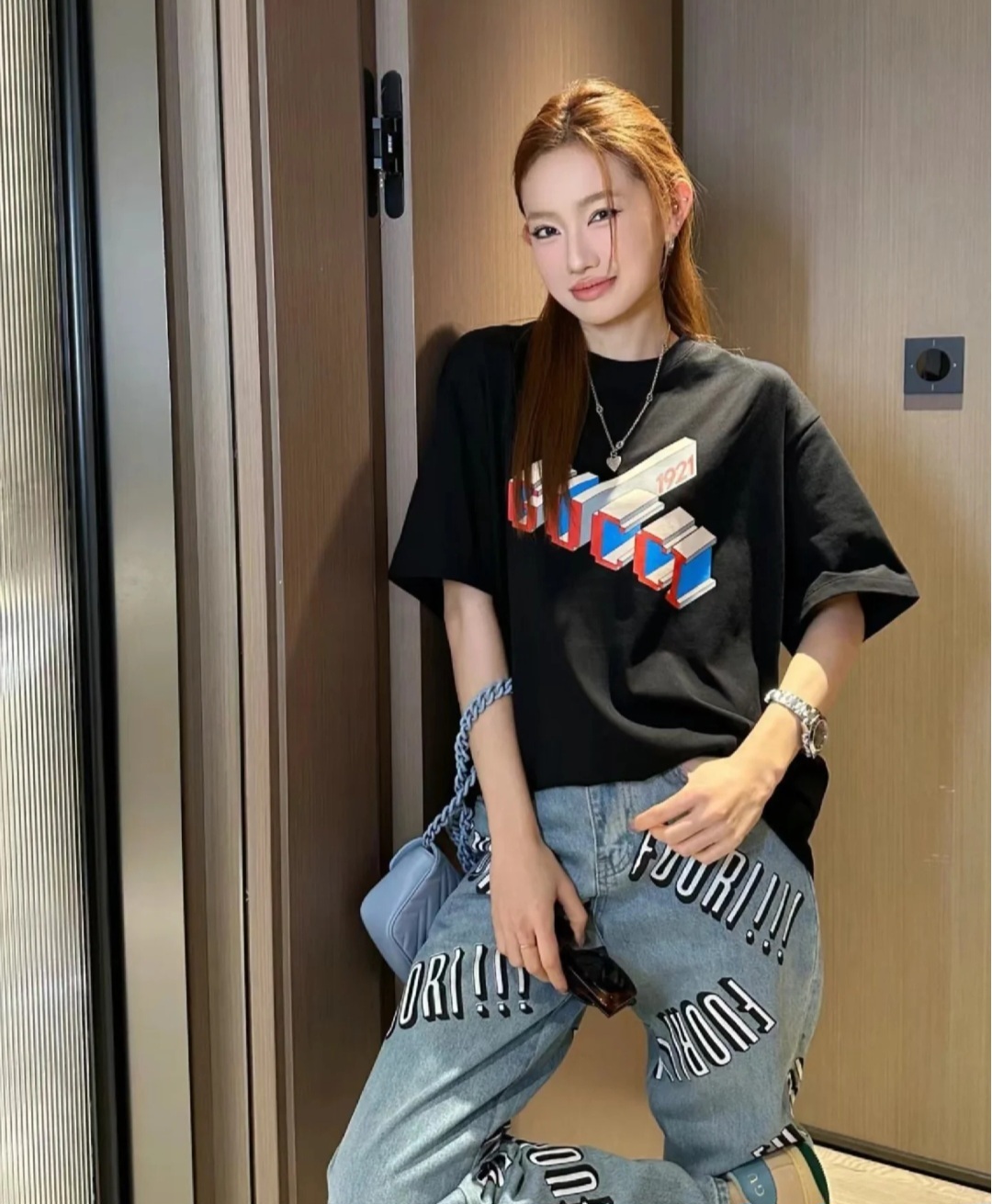 GG 黑色 1921 Logo Tee