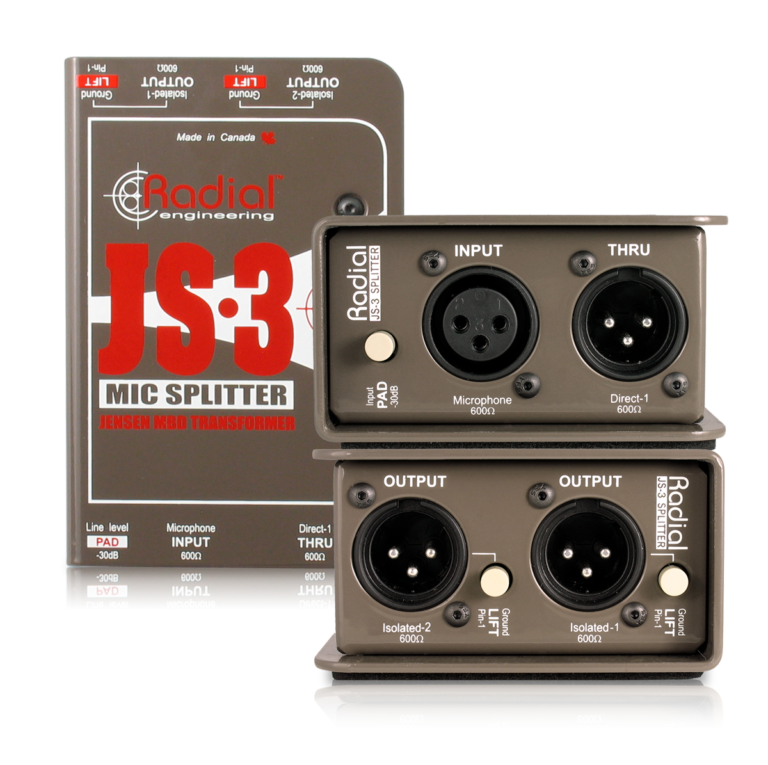 Radial Engineering -JS3 Microphone Splitter
