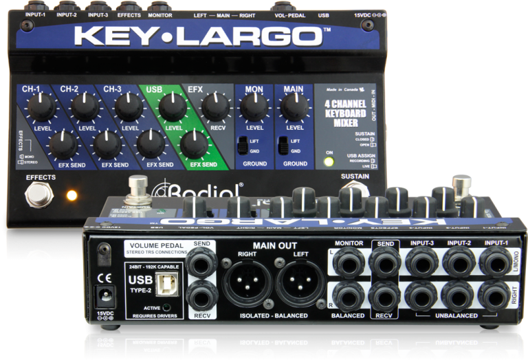 Radial Engineering -Key-Largo Keyboard Mixer