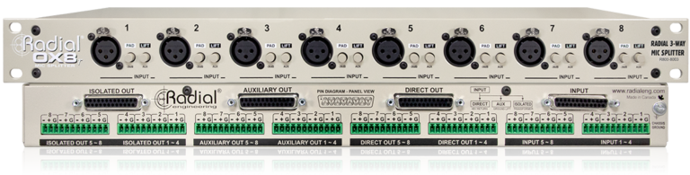 Radial Engineering - OX8 8-channel Microphone Splitter