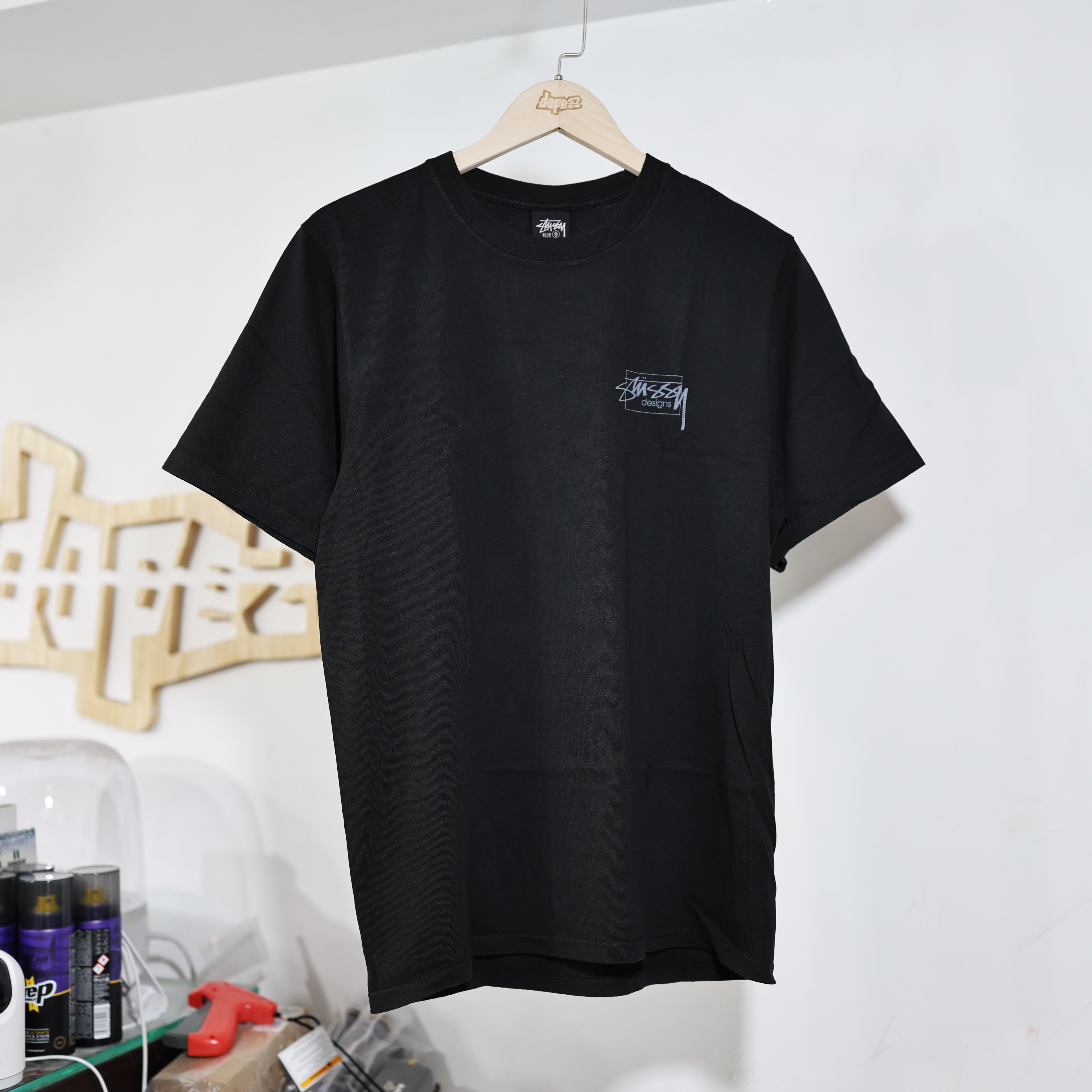 STÜSSY Modern Age Pigment Dyed T-Shirt Black