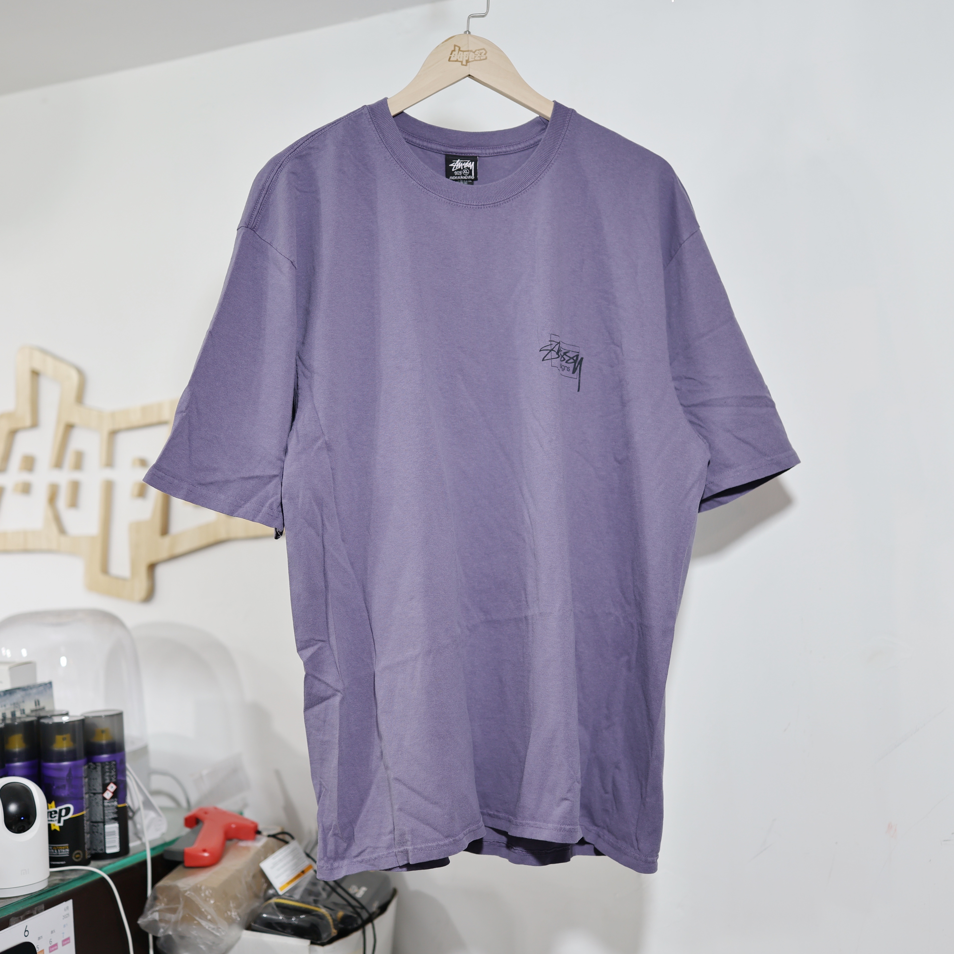 STÜSSY Modern Age Pigment Dyed T-Shirt Grape