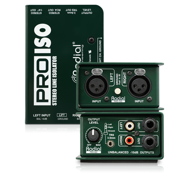 Radial Engineering - Pro-Iso +4dB to -10dB Converter