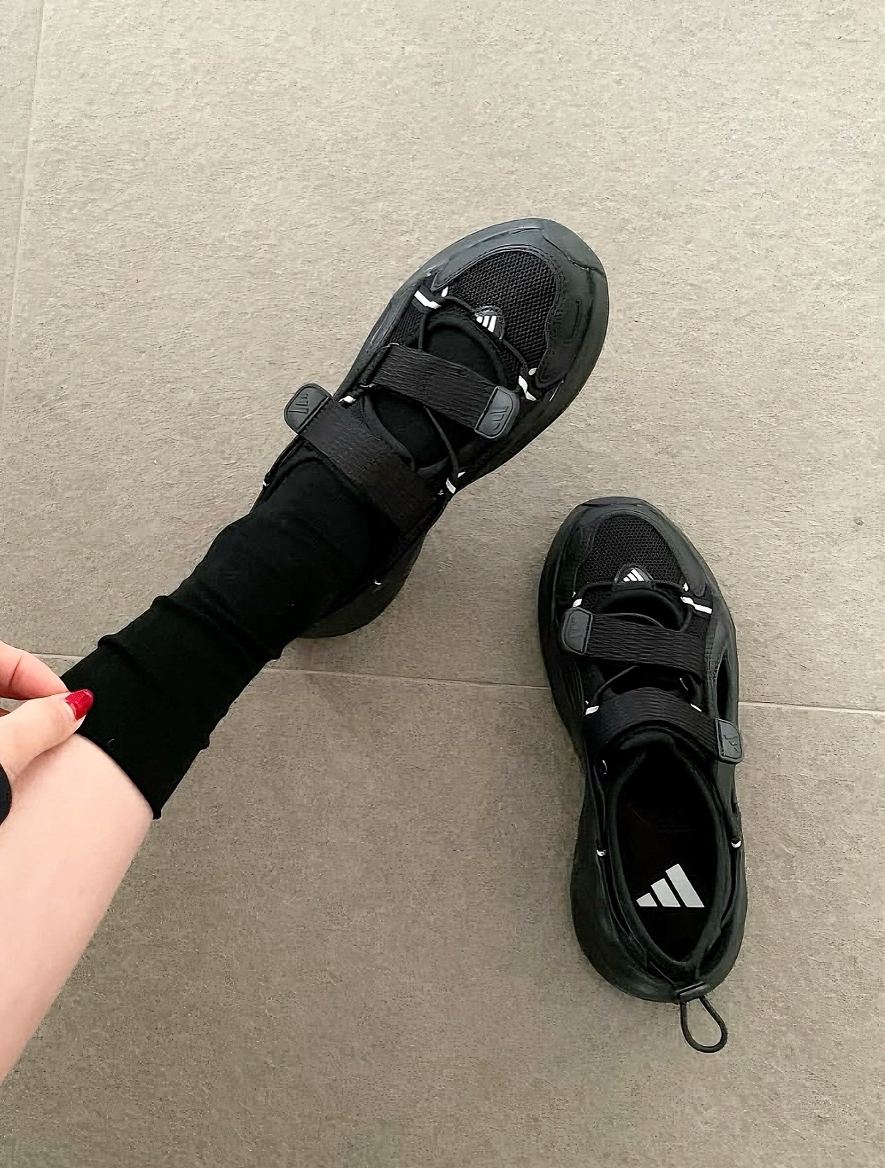 ADIDAS Ozwave SANDAL Black涼鞋溯溪鞋運動涼鞋 JS4582