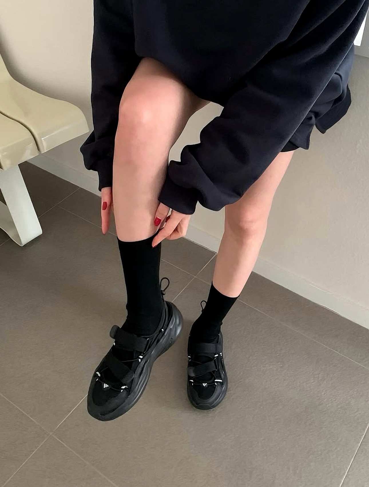 ADIDAS Ozwave SANDAL Black涼鞋溯溪鞋運動涼鞋 JS4582