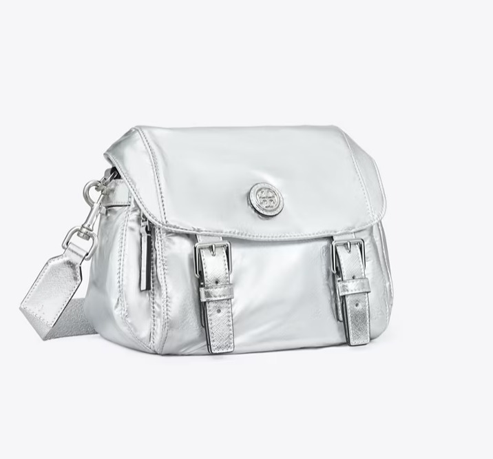 【預購】Tory Burch NYLON SMALL G061815 斜咩袋（銀色）