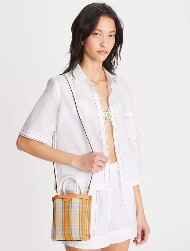 【預購】Tory Burch MINI PERRY G061817 格仔tote斜咩袋