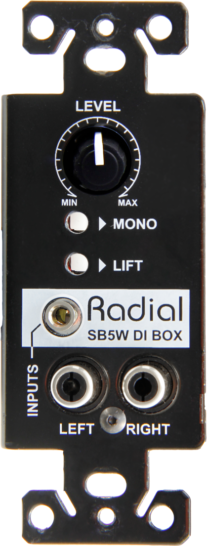 Radial Engineering -StageBug SB-5W Wall-mount Stereo Direct Box