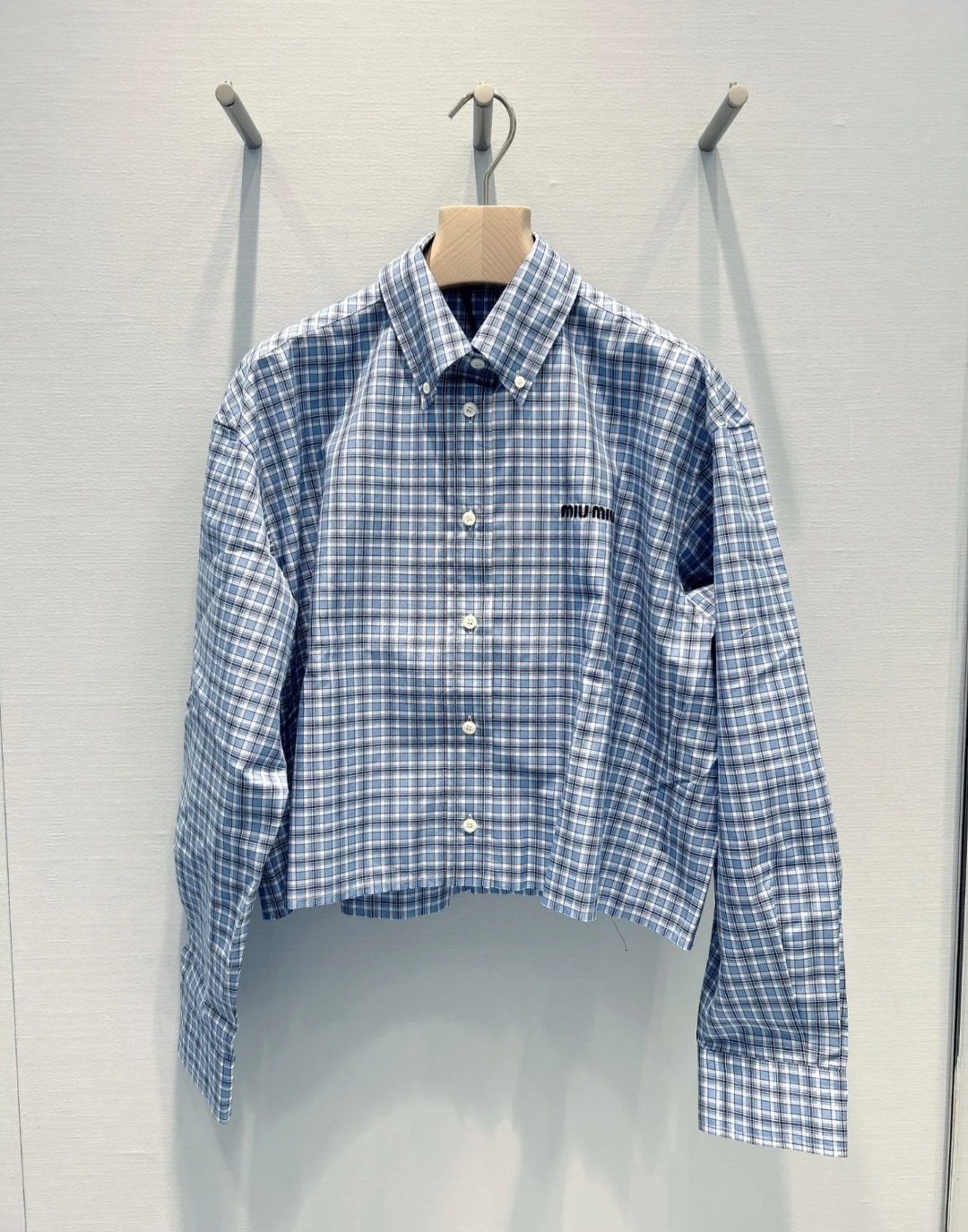 Miu Miu 格仔 長袖襯衫