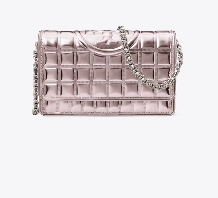 【預購】Tory Burch FLEMING METALLIC QUILT G061838 斜咩袋