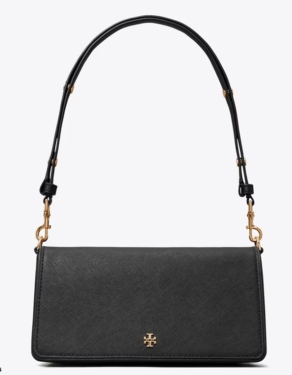 【預購】Tory Burch LEATHER CONVERTIBLE G061841 單肩斜咩袋（黑色）