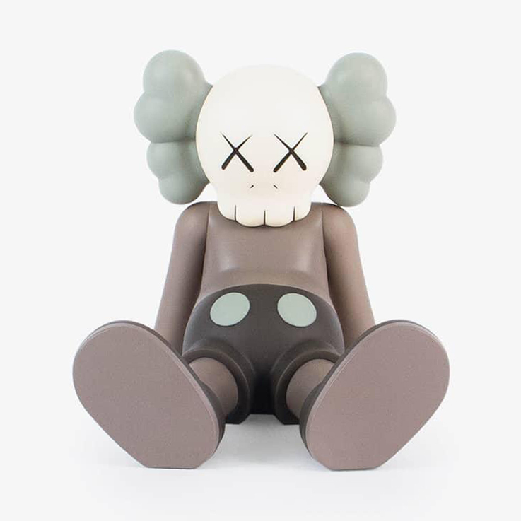 KAWS HOLIDAY TAIPEI VINYL FIGURE BROWN / BLACK / GREY SET OF 3