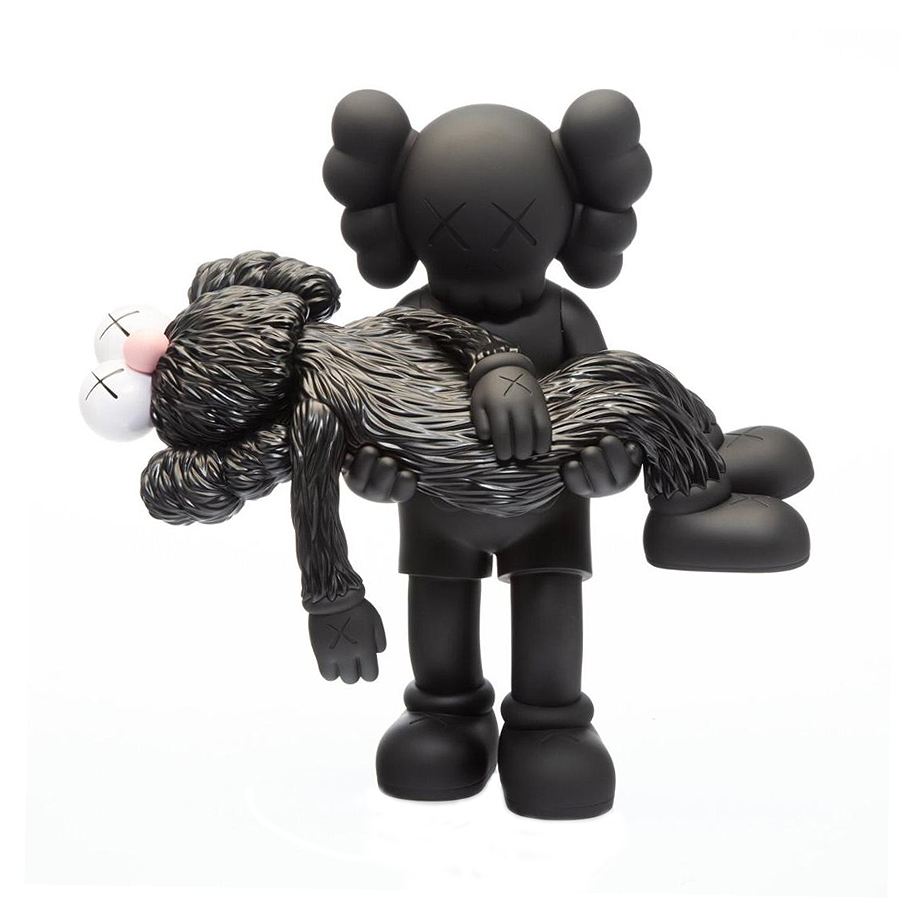 KAWS GONE VINYL FIGURE BLACK