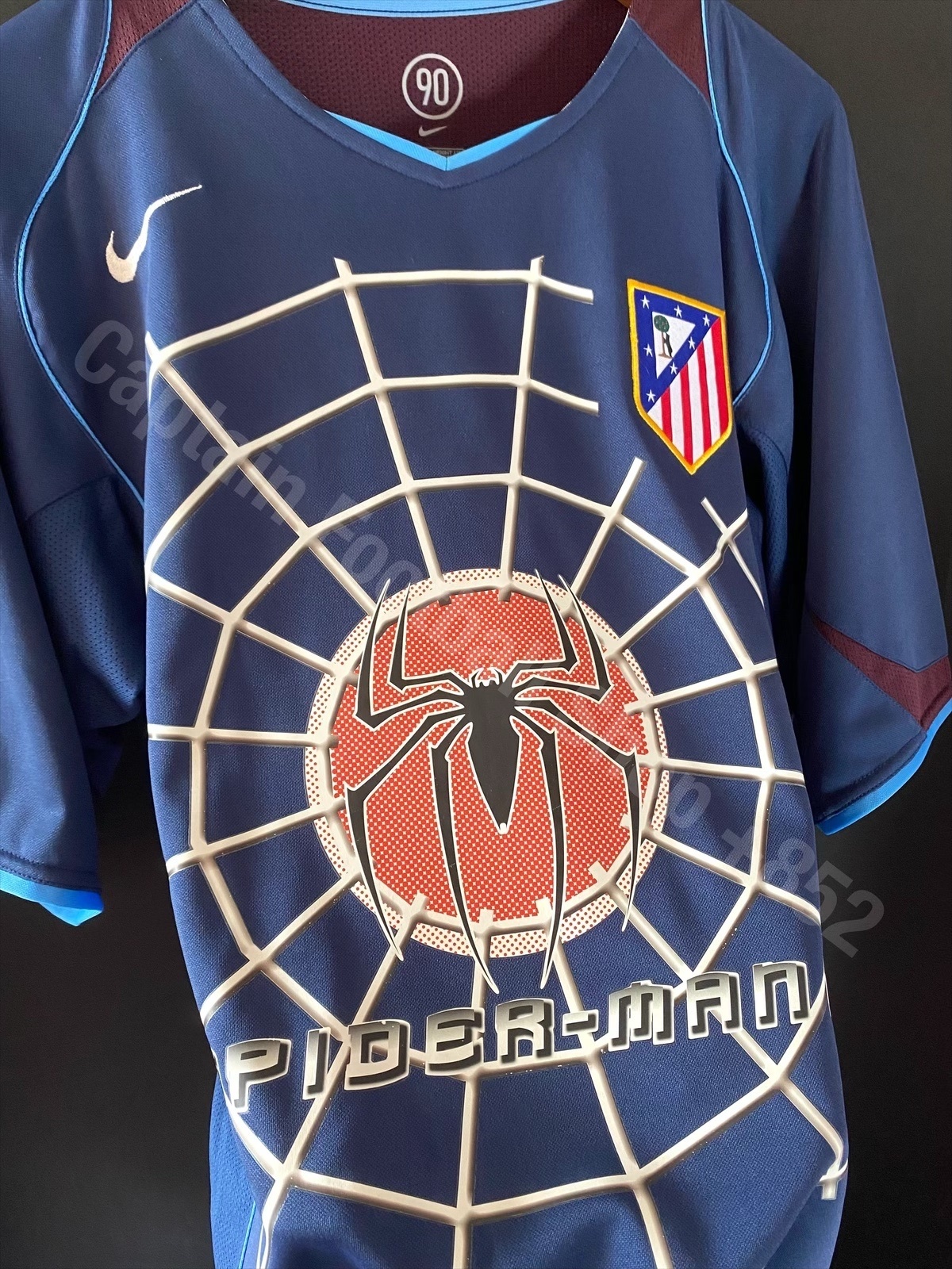 Atletico Madrid 2004-2005 Nike Spiderman Away Shirt #9