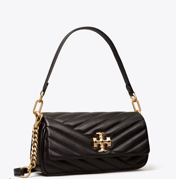 【預購】Tory Burch SMALL KIRA CHEVRON G0618105 單肩斜咩袋（黑色）