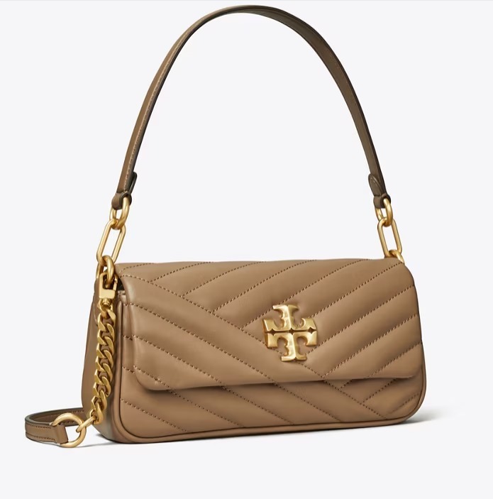 【預購】Tory Burch SMALL KIRA CHEVRON G0618106 單肩斜咩袋（奶茶色）