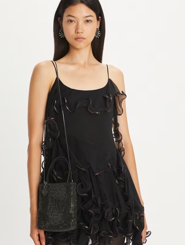 【預購】Tory Burch NIGHT OWL CRYSTAL G0618108 斜咩袋（黑色）