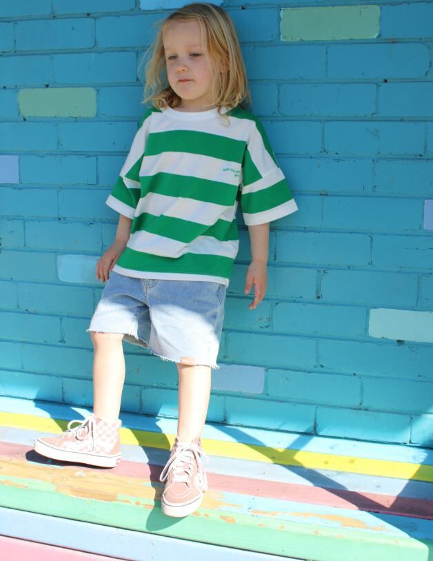 TWIN COLLECTIVE KIDS 不修邊牛仔短褲 Jagger Short - Cut Off Blue