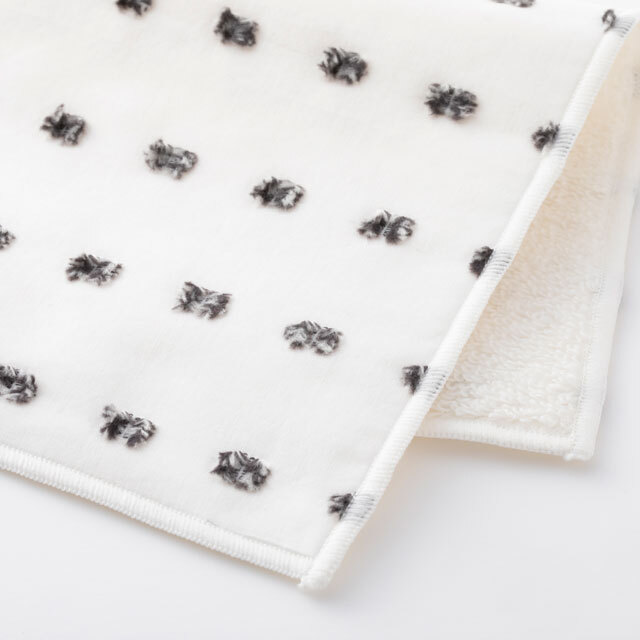 中川政七商店 - 毛巾手帕 / 剪花緹織蝶 / 黑