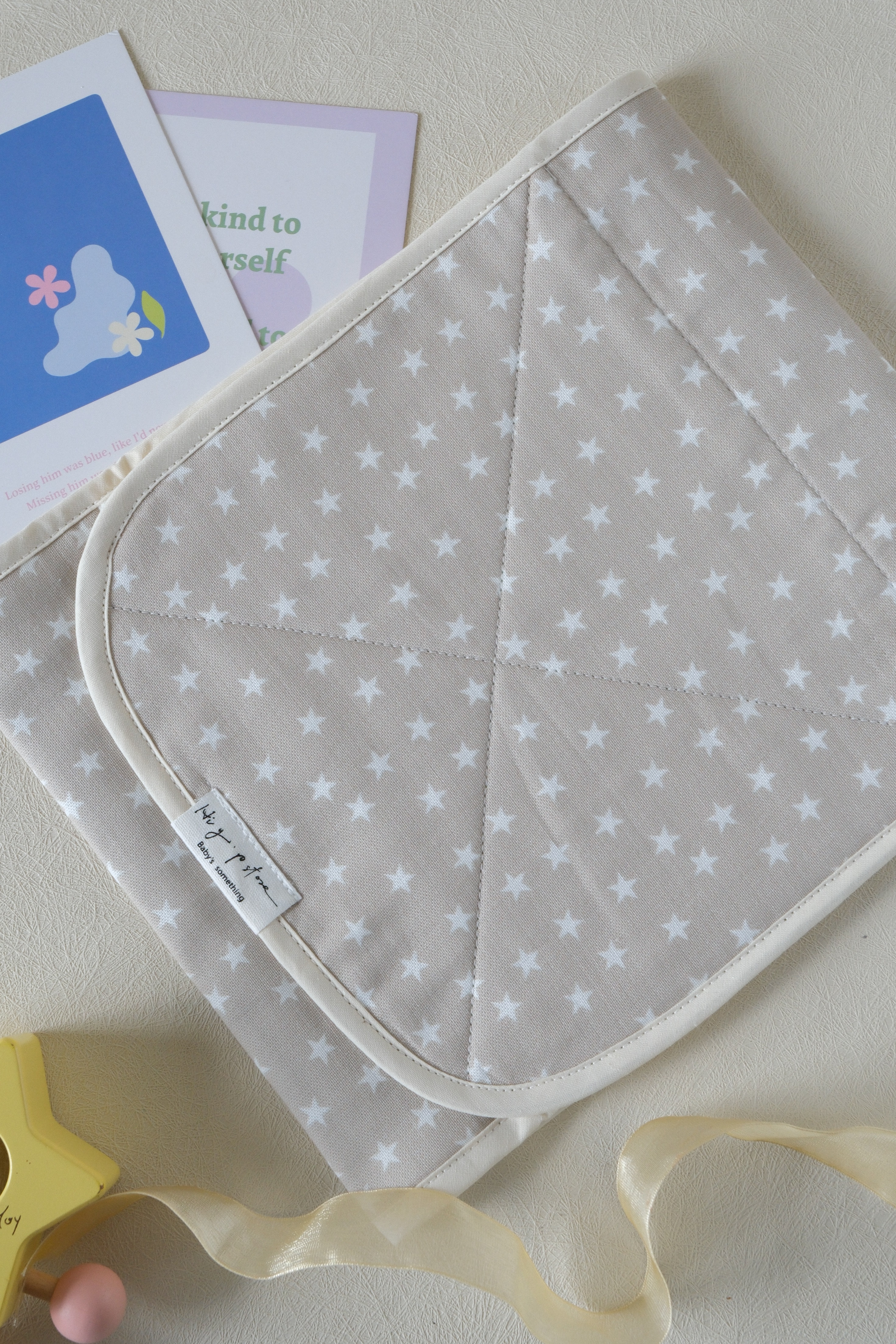 Hi Y.P store-超靜音柔軟肚圍-米白星星