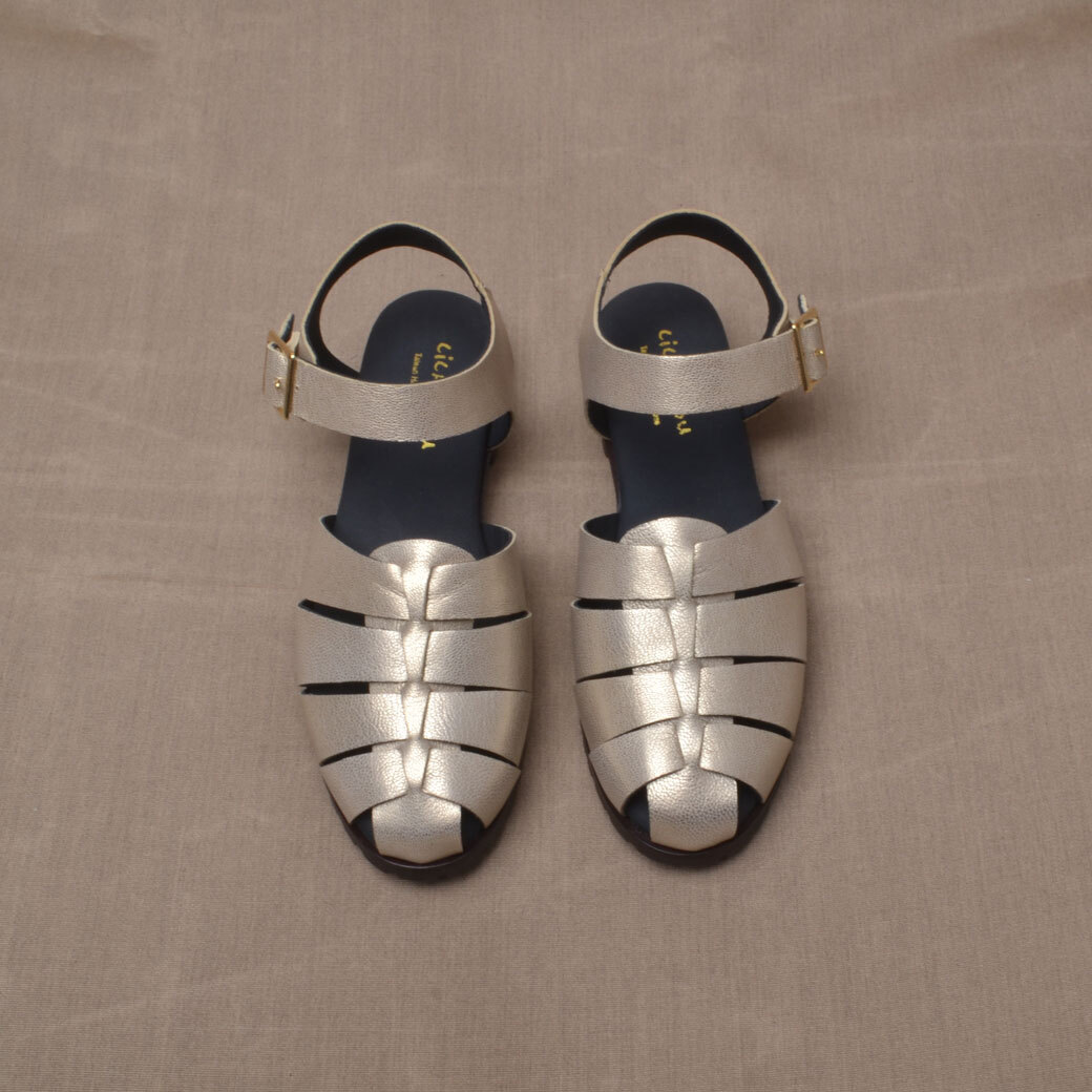 7918 Fisherman 漁夫二代 手工涼鞋 香檳金