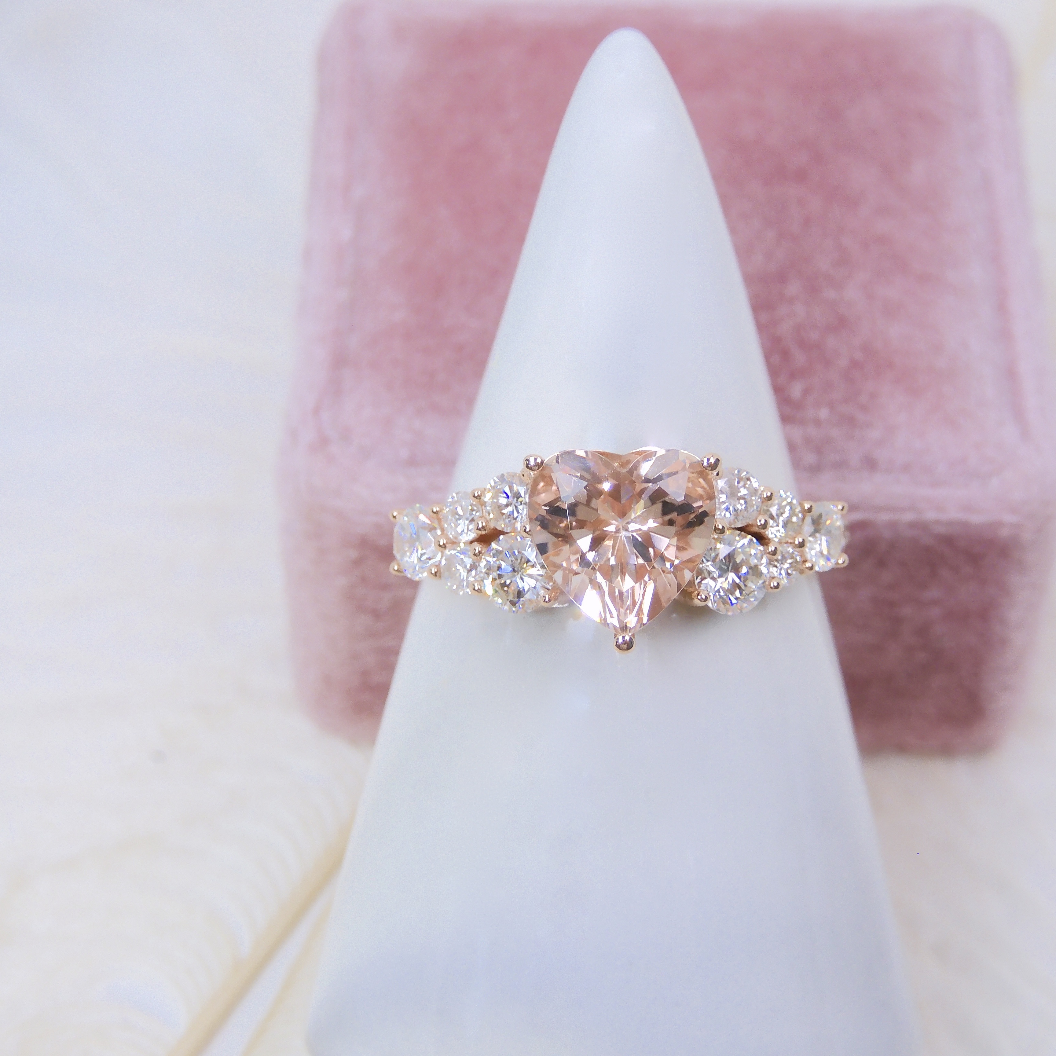 訂製 18K金 1.78ct 摩根石戒指