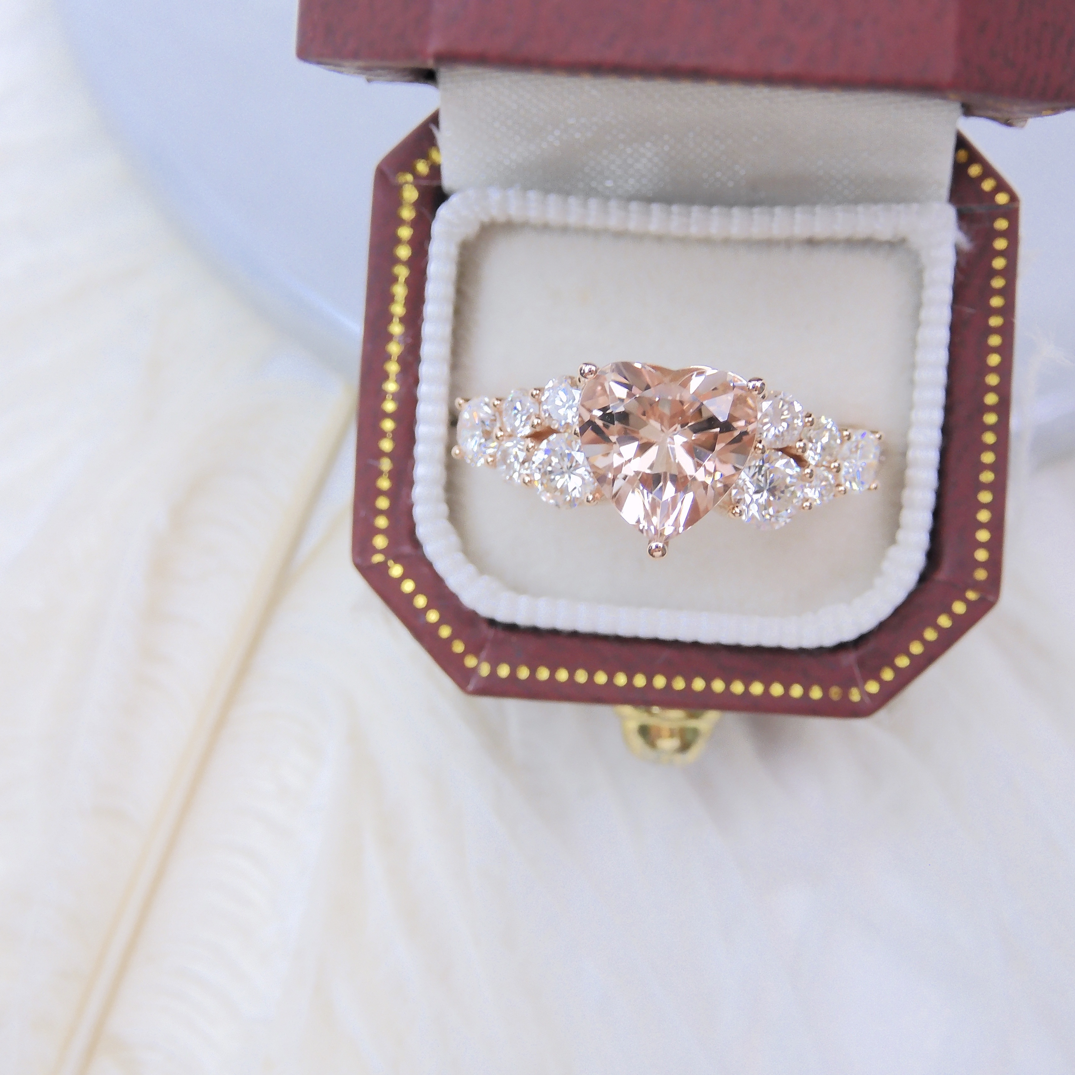 訂製 18K金 1.78ct 摩根石戒指