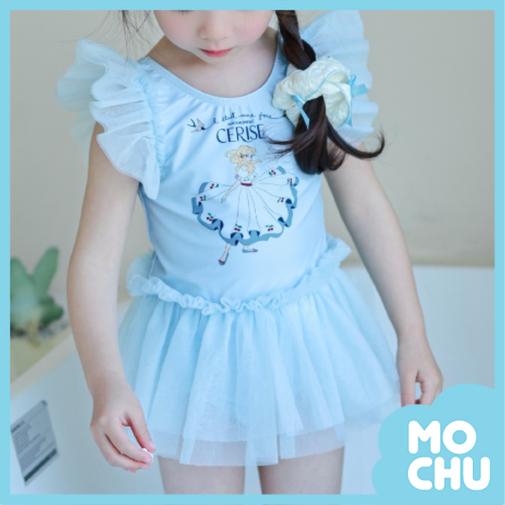 公主紗紗網連身泳衣