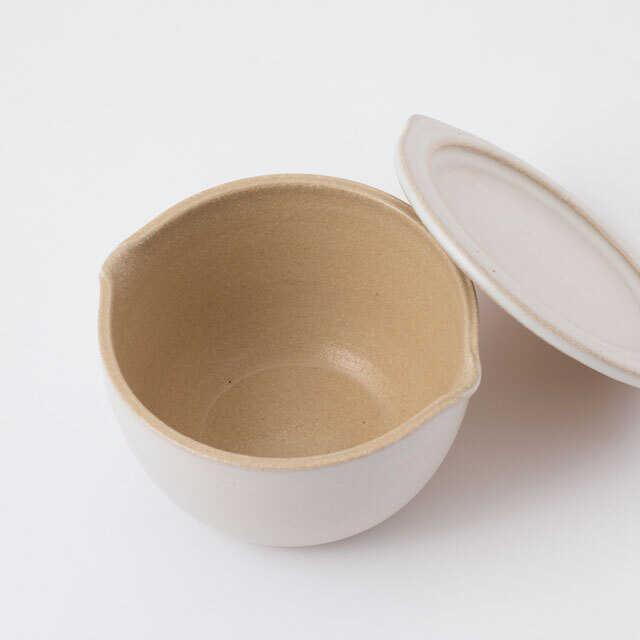 中川政七商店 - 信樂燒微波蒸碗  /  粉引  / 大