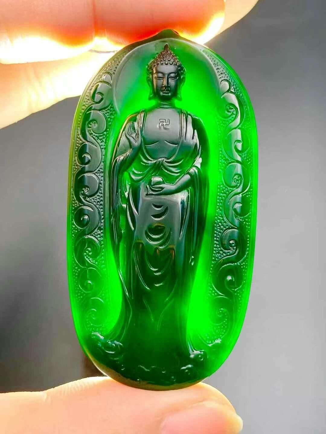 625953 墨翠素衣佛祖