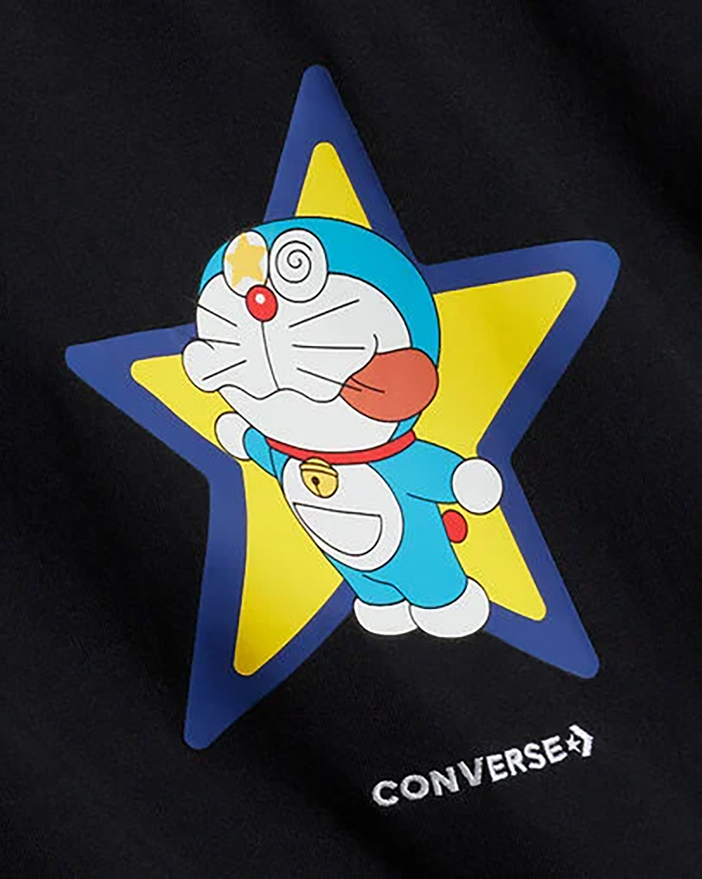 聯名款 DORAEMONxCONVERSE GRAPHIC TEE 黑 印花 哆啦A夢 純棉 短袖 短T【10028894-A01】 DORAEMON