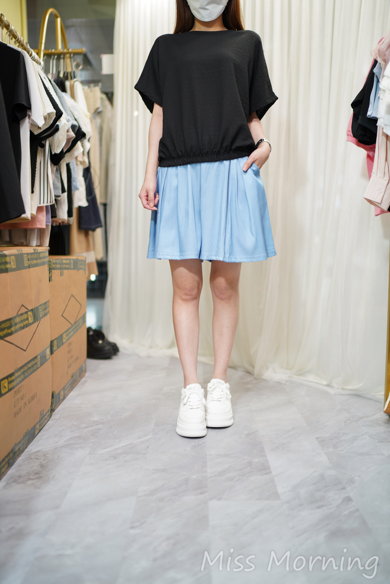 皺皺款上衣(14661)