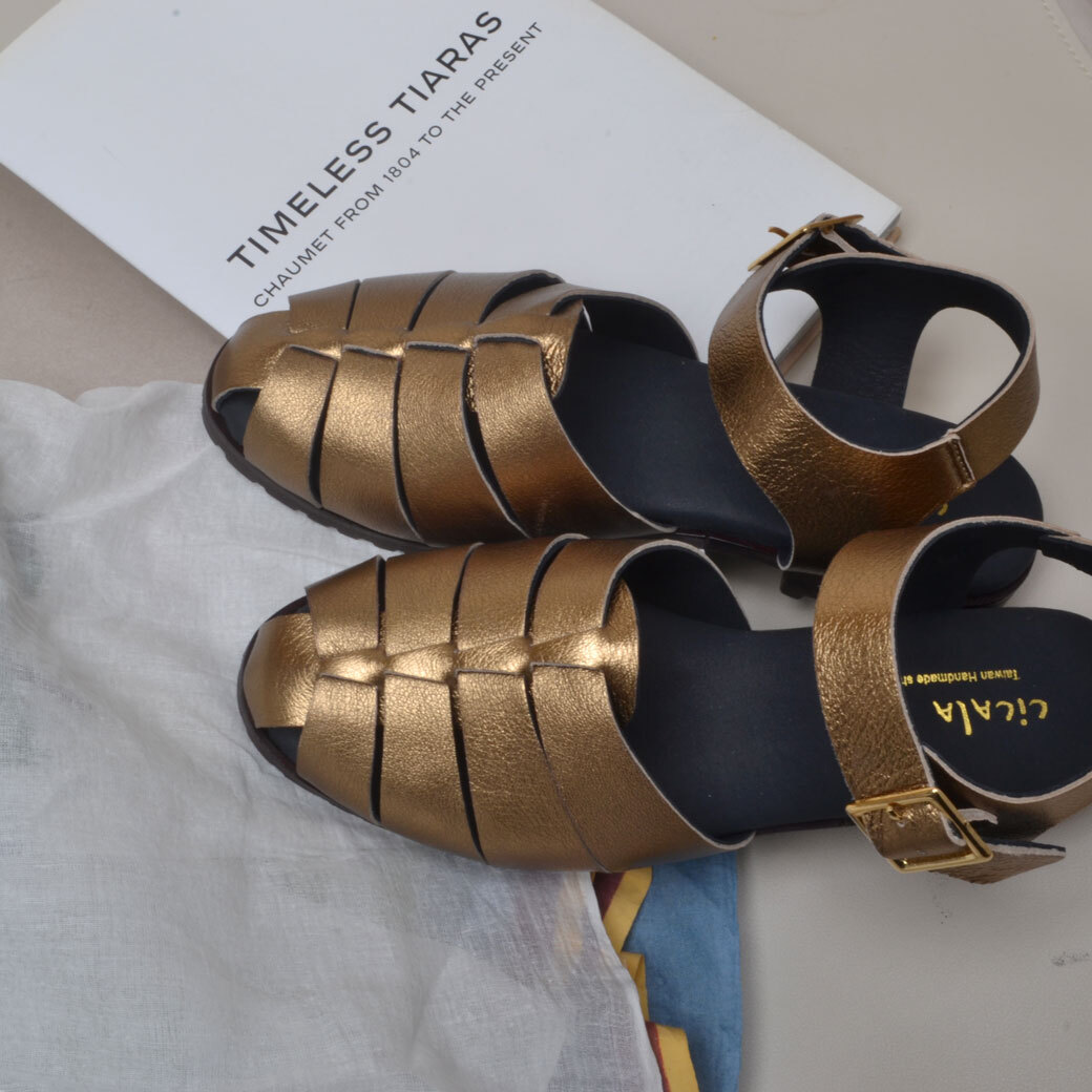 7918 Fisherman 漁夫二代 手工涼鞋 古銅金