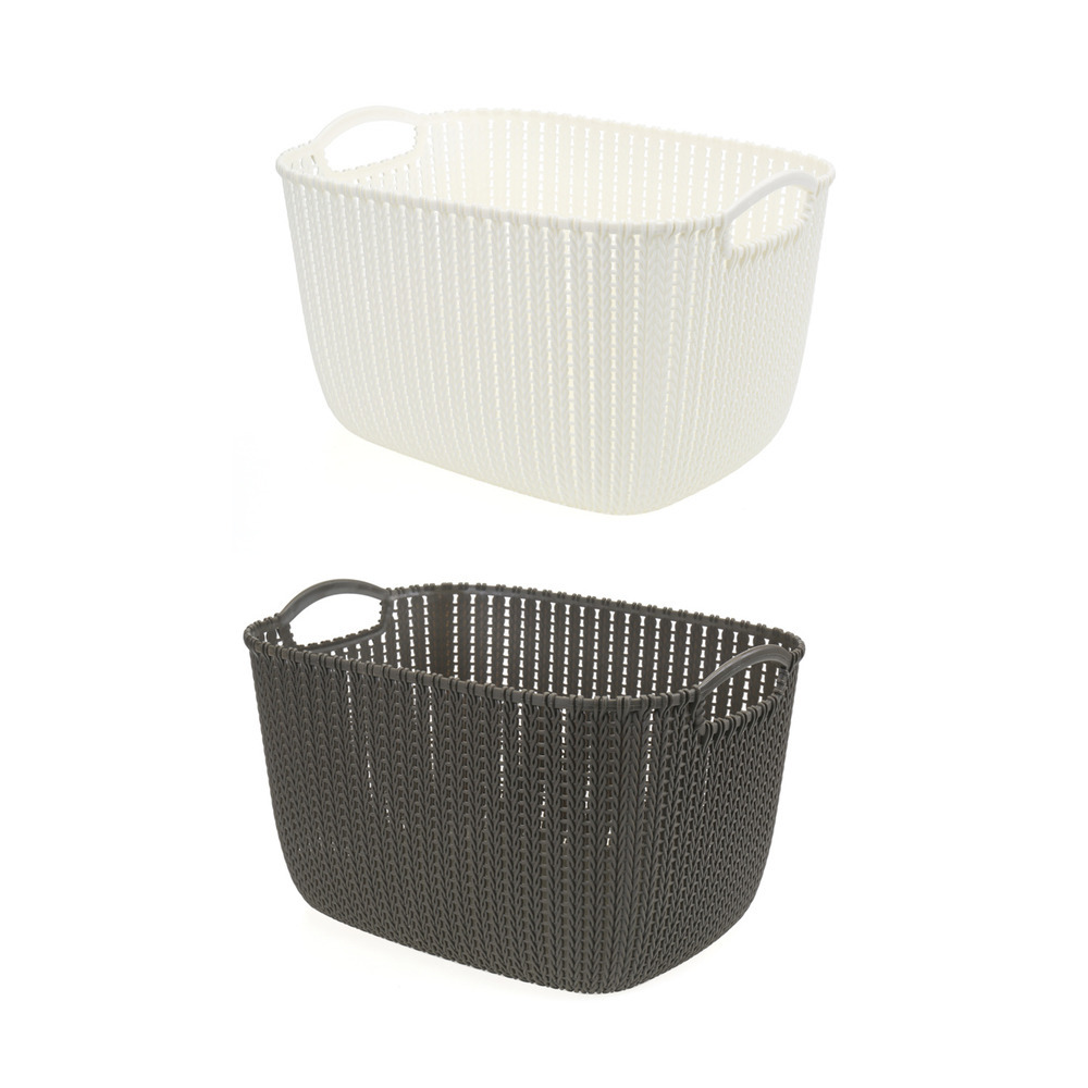 無印風 仿藤編收納籃