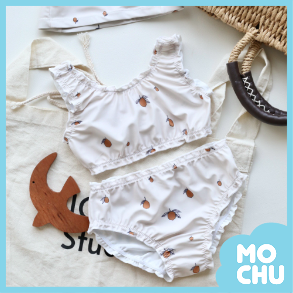 檸檬木耳邊分體兩件式泳裝