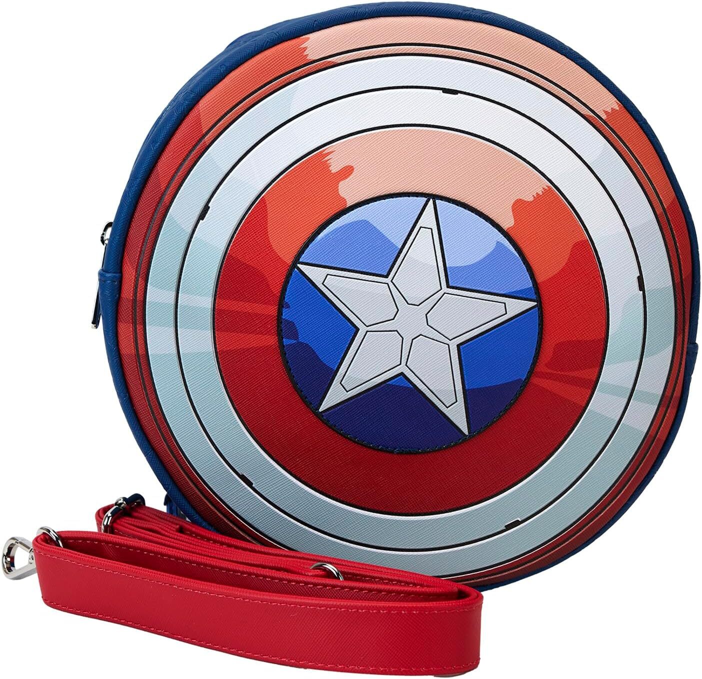 LOUNGEFLY - 美國隊長4 新世界 盾牌側背包 MVTB0158