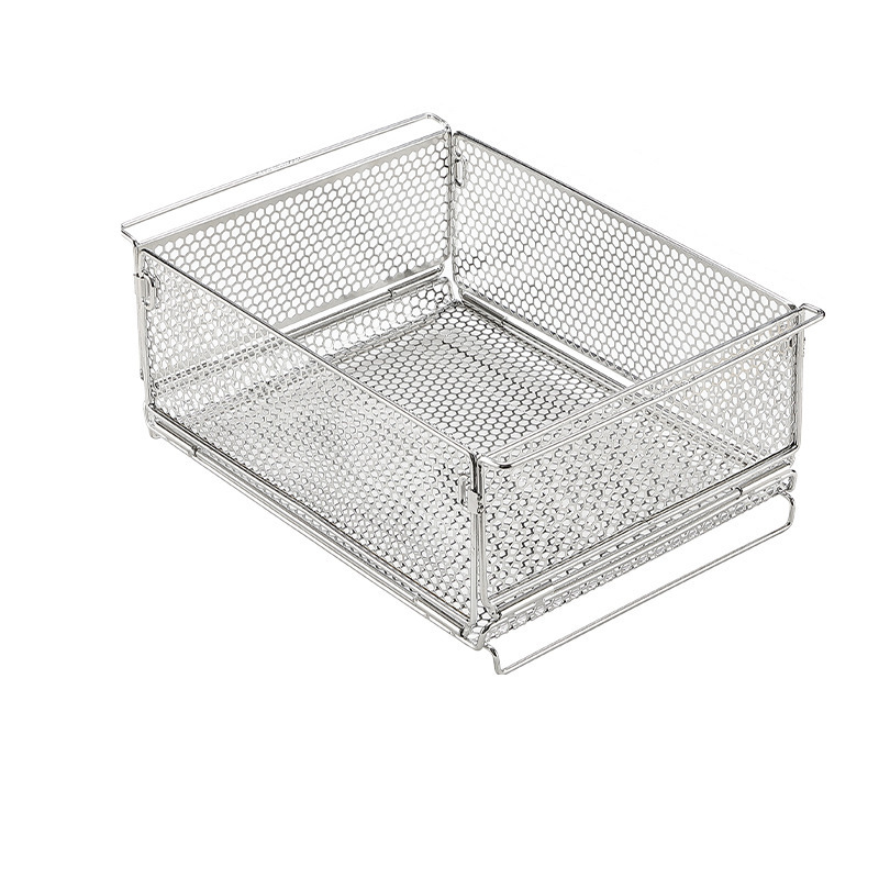 柯曼Campingmoon 1單位折疊收納網箱/銀 六邊形紋 CK-24SF